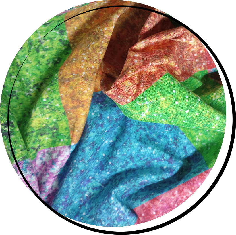 Solid color vintage-Christmas-style faux glitter printed on cotton fabric.